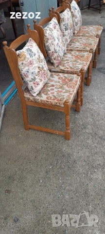 Столове трапезни масив-4бр.№013, снимка 3 - Столове - 52561997