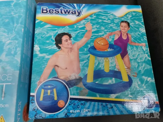 29 лв за двете! Надуваем дюшек и баскетболна игра за басейн, снимка 3 - Надуваеми играчки - 49673842