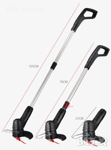 🌿 Акумулаторна ръчна градинска косачка за трева Bionic Trimmer, снимка 1