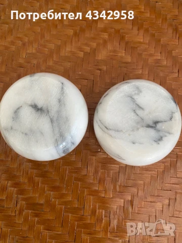 2 Мраморни свещници.Германия., снимка 4 - Декорация за дома - 51394419