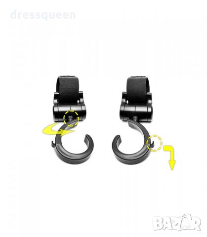 2635 Универсални кукички за закачане към бебешка количка, снимка 9 - Детски колички - 34271839