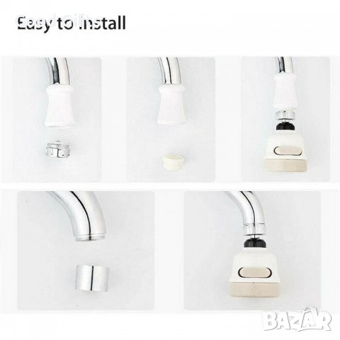 Накрайник за чешма, 360 градуса завъртане, снимка 4 - Други - 38093866