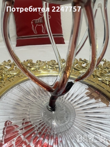 Кристална чаша , снимка 4 - Антикварни и старинни предмети - 52621329