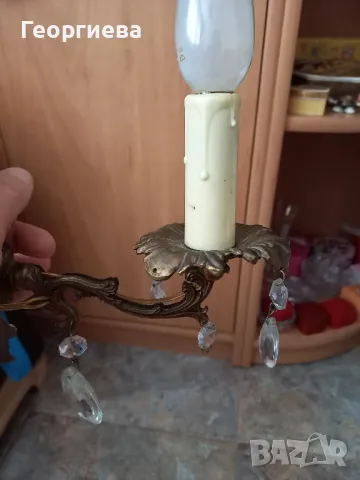 Месингов аплик , снимка 9 - Лампи за стена - 49666013