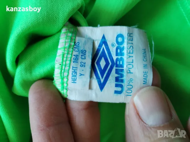 UMBRO Manchester United 1998-99 Retro Goalkeeper Shirt Green - футболна ретро блуза М-Л, снимка 7 - Блузи - 49561062