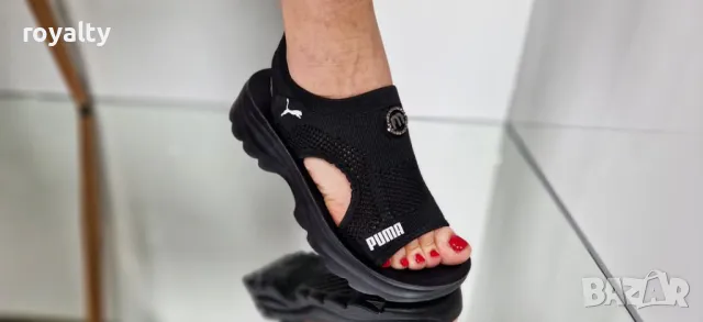 Puma черни дамски сандали , снимка 2 - Сандали - 50394148