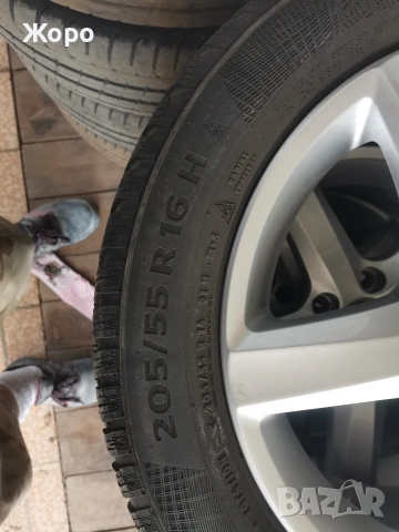 Джанти със зимни гуми в отлично състояние за Фолксваген / VW 16"с гуми Continental, снимка 6 - Гуми и джанти - 50507052