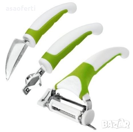 Комплект белачка за плодове и зеленчуци Triple Slicer , снимка 2 - Аксесоари за кухня - 31310415