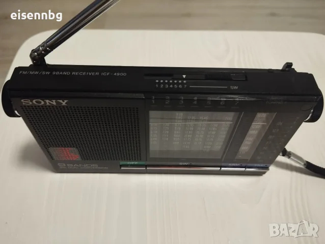 SONY ПРЕНОСИМО РАДИО FM/MW/SW 9-лентов приемник ICF-4900, снимка 5 - Радиокасетофони, транзистори - 55878296