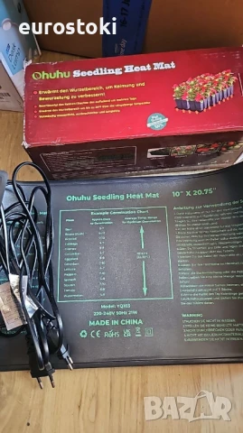 Ohuhu нагревателни подложки за разсад за растения, 25 x 52см, 21W, сертифицирана по MET IP67, снимка 7 - Градинска техника - 51344506