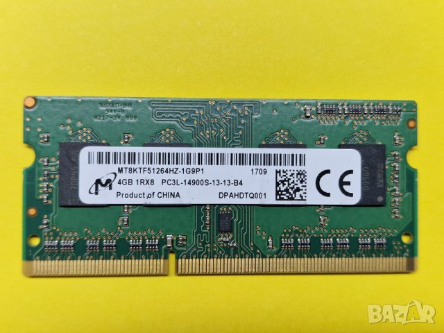 4GB DDR3L 1866Mhz Micron Ram Рам Памет за лаптоп с гаранция!, снимка 1 - RAM памет - 40280435