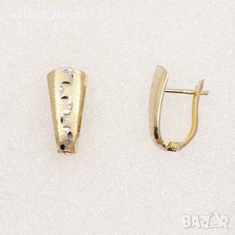 Дамски златни обеци 14к 585пр, снимка 9 - Обеци - 38396783