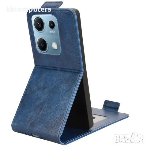 За Xiaomi Redmi Note 14S 4G Вертикален Кожен Калъф със Стойка, Магнитно Закопчаване, Слот за Карта и, снимка 6 - Калъфи, кейсове - 56164653