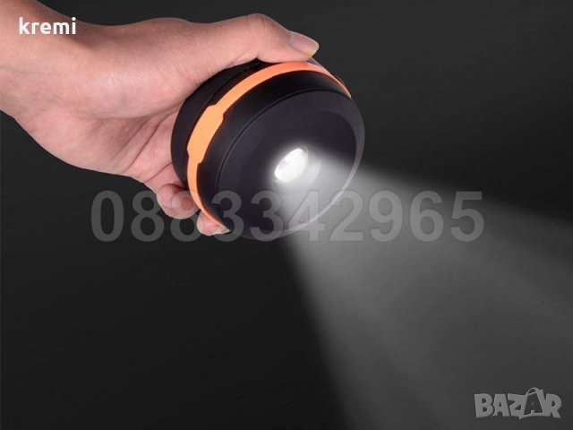 НОВИ! Сгъваема LED лампа фенер 3в1 IP 44, снимка 11 - Къмпинг осветление - 31458071