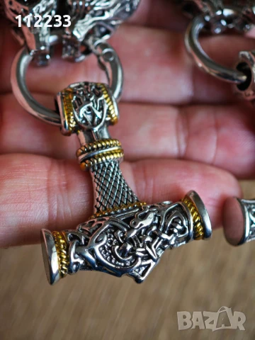 Викингско колие-мадальон, снимка 4 - Колиета, медальони, синджири - 50594006