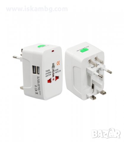 УНИВЕРСАЛЕН ТУРИСТИЧЕСКИ АДАПТЕР - ПРЕХОДНИК КЪМ AU/UK/US/EU СТАНДАРТИ - код 0134, снимка 15 - Ключове, контакти, щепсели - 34089933