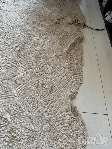 плетена на 5 куки покривка  2метра, снимка 7 - Покривки за маси - 51003070