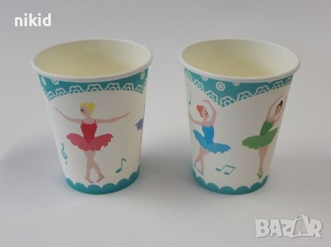 Балет Балерини 6 бр картонени чаши парти рожден ден, снимка 1 - Други - 23179518