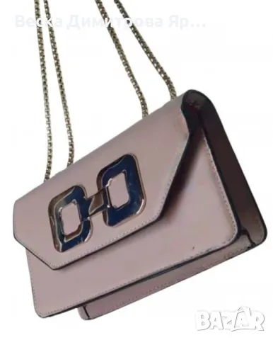 Дамска чанта с елегантна метална декорация, снимка 7 - Чанти - 49020167