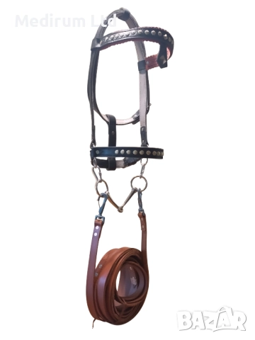 Оглавник, кантарма, юздечка, гем за кон естествена кожа , снимка 5 - Коне - 52515365