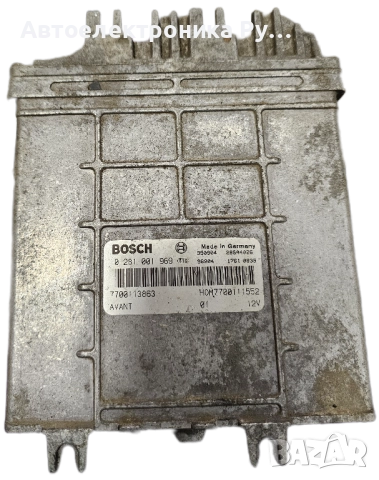 Компютър Двигател ECU BOSCH за Renault Megane, Рено Меган, 0 281 001 969, 0281001969, HOM7700111552