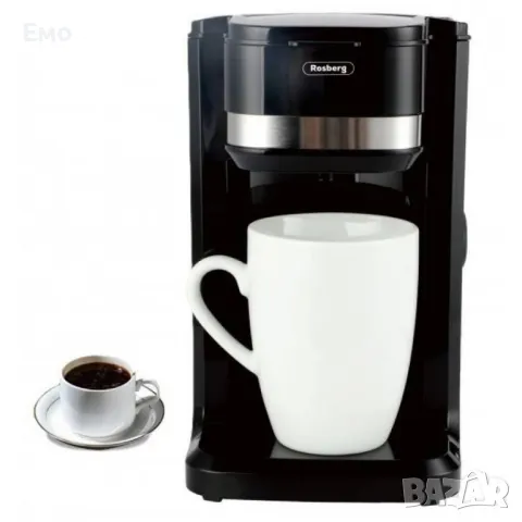 Кафеварка - 350W, 150 мл с една чаши, черна, снимка 4 - Кафемашини - 48510174