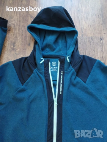 Under Armour RUSH Full zip fleece hoodie - мъжко поларено горнище М, снимка 4 - Спортни дрехи, екипи - 51800941