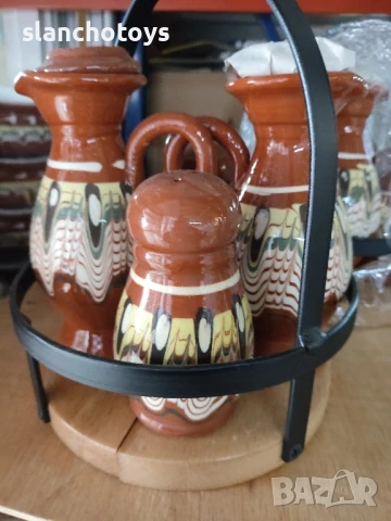 Глинен гювеч, тави,оцетник,сач,гювечета,чинии,чаши,...всичко от Троянска керамика, снимка 16 - Съдове за готвене - 40624946