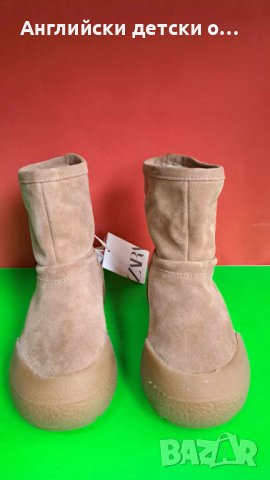 Английски детски ботуши естествена кожа-ZARA , снимка 9 - Бебешки боти и ботуши - 42907638