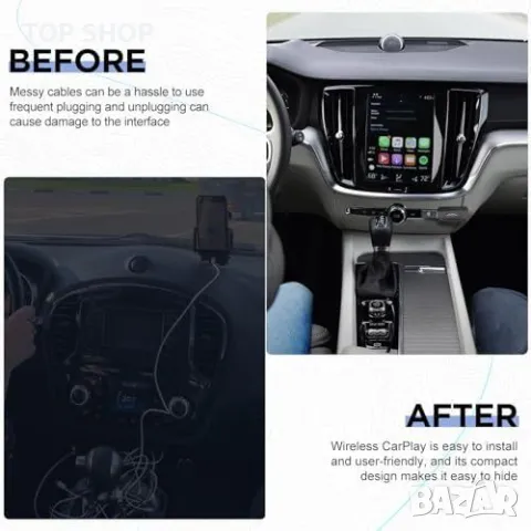 Нов Преобразувател CarPlay U2C-AIR 2.0 - Лесна Безжична Връзка за кола, снимка 4 - Друга електроника - 49970911