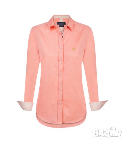 Дамска риза от памук в оранжев меланж Sir Raymond Tailor - L