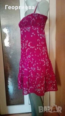 Лилава памучна рокля, с подплата„s.Oliver"👗🍀XS,S👗🍀арт.617, снимка 2 - Рокли - 29648960