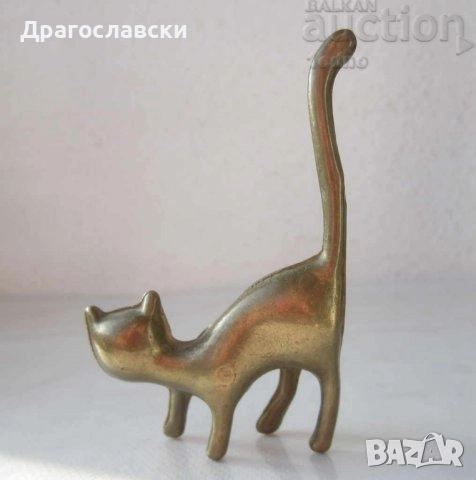 Фигури статуетки преспапие ПИЛЕ ПТИЧЕ месинг БРОНЗ МЕТАЛ ФИГУРА прасе свиня бик статуетка телец коте, снимка 12 - Други ценни предмети - 28881682