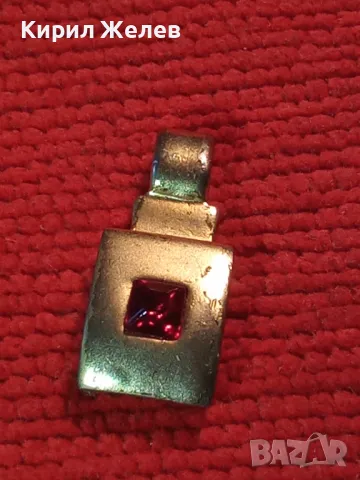 ФИН ВИНТИДЖ АРТ МЕДЕН СКЪПОЦЕНЕН МЕДАЛЬОН с ДЕБЕЛА ПОЗЛАТА и ПРЕКРАСЕН ФАСЕТИРАН ГРАНАТ 37027, снимка 11 - Антикварни и старинни предмети - 39944947