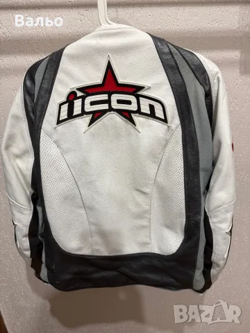 Кожено яке Icon размер XL, снимка 2 - Якета - 56399643