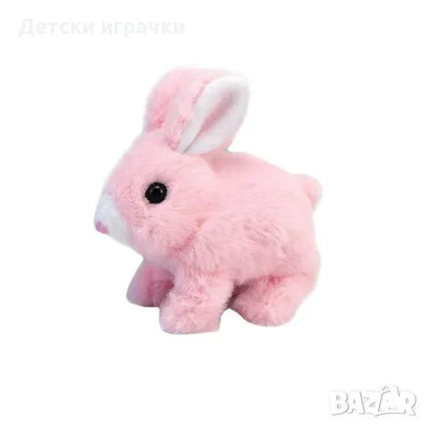 Ходещо Плюшено зайче със светещи уши, Плюшена играчка , снимка 2 - Плюшени играчки - 49718170