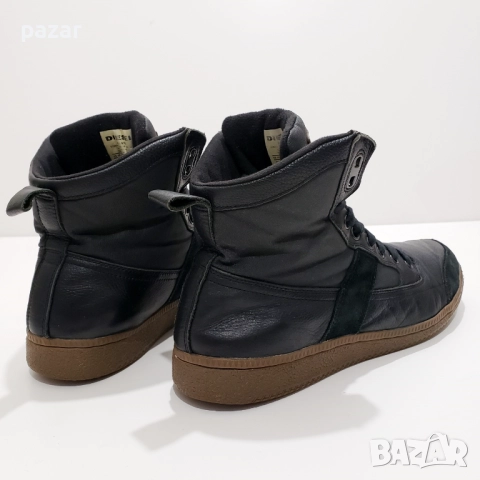 DIESEL Кожени Зимни Кецове Боти Ботуши Кожа Подплата Полар 43.5-44, снимка 5 - Мъжки боти - 52687100