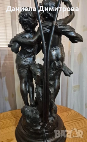 Разкошна и масивна нощна лампа в стил Арт деко, снимка 13 - Други - 50764300