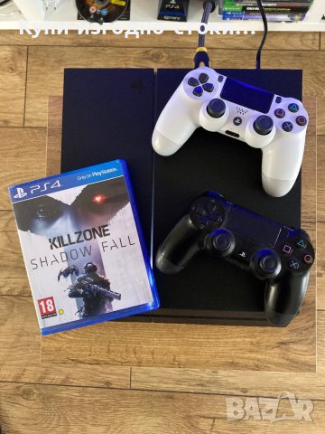 PS4 500gb с кутия , два джойстика и игра, снимка 2 - PlayStation конзоли - 42362887