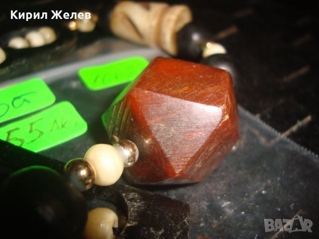 ТУАРЕГСКА ОГЪРЛИЦА от РОГ и КЕХЛИБАР ФАТУРАН РЪЧНА МАЙСТОРСКА СТАРА ИЗРАБОТКА ЕТНО - УКРАШЕНИЕ 16622, снимка 8 - Антикварни и старинни предмети - 31450853