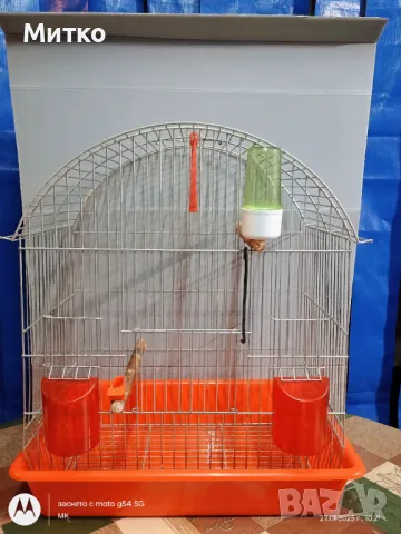 Клетка и аксесоари към нея за канарче, папагалче и др, напълно оборудвана., снимка 2 - За птици - 48846001