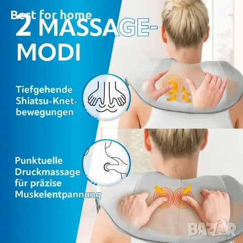 Висококачествен шиатсу масажор VITALmaxx Shiatsu and Massage, снимка 2 - Масажори - 48256609