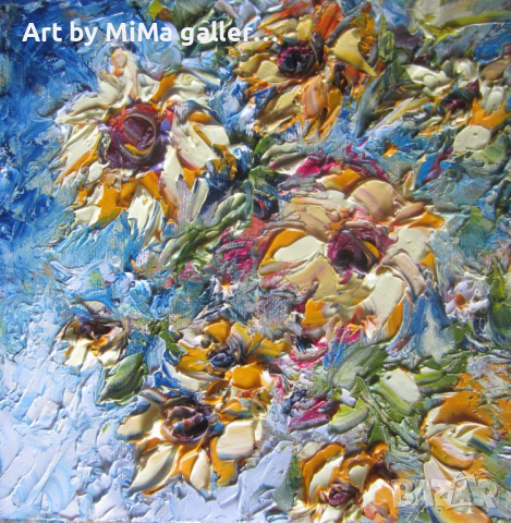 Цветя, flowers, painting, oil on canvas, картина