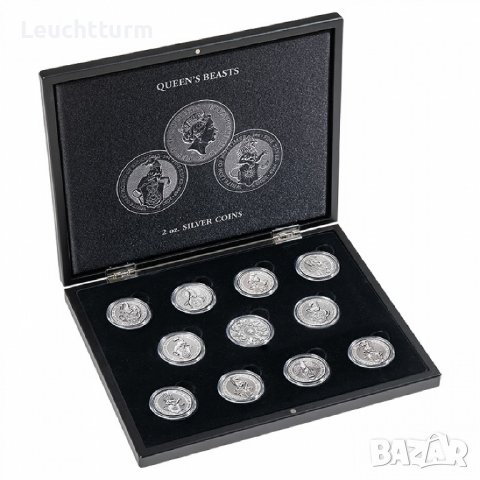 луксозна кутия за 11 броя монети Зверовете на Кралицата 2 oz , снимка 2 - Нумизматика и бонистика - 36883712