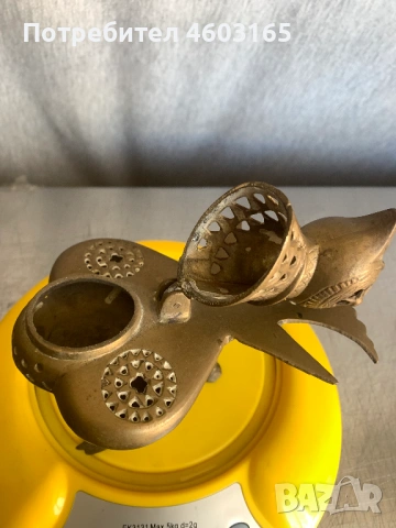  месингова тамянница във формата на птица, снимка 8 - Антикварни и старинни предмети - 54321595