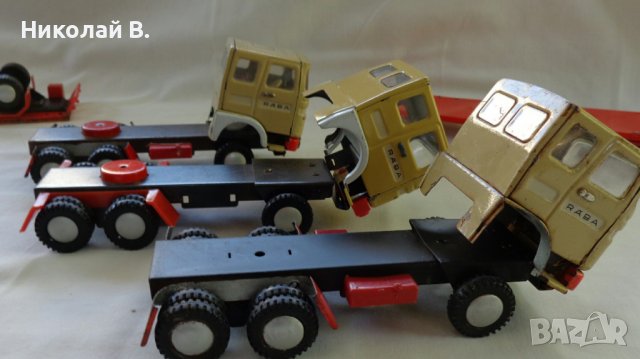 Ретро детски метални камиончета марка RABA   M1/43 мащаб употребявани произведени в Унгария 1977 год, снимка 17 - Колекции - 37470670
