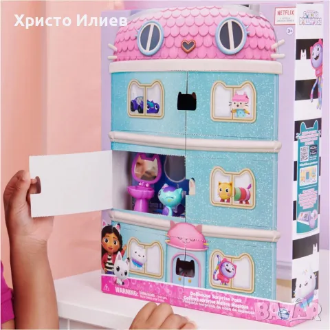Къща с фигурки изненада Spin Master Gabby's Dollhouse Куклената къща на Габи, снимка 7 - Фигурки - 49257417