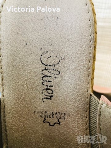 S.OLIVER Германия.чехли естествена кожа, снимка 3 - Чехли - 29535864