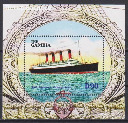 Чист блок Кораб 2004 от Гамбия, снимка 1
