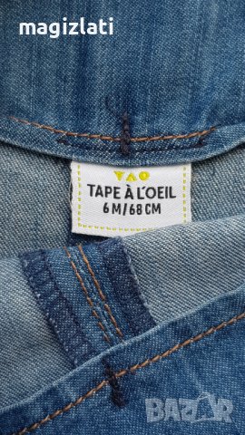 Дънков сукман за бебе 3-6 месеца, снимка 2 - Бебешки рокли - 37972821